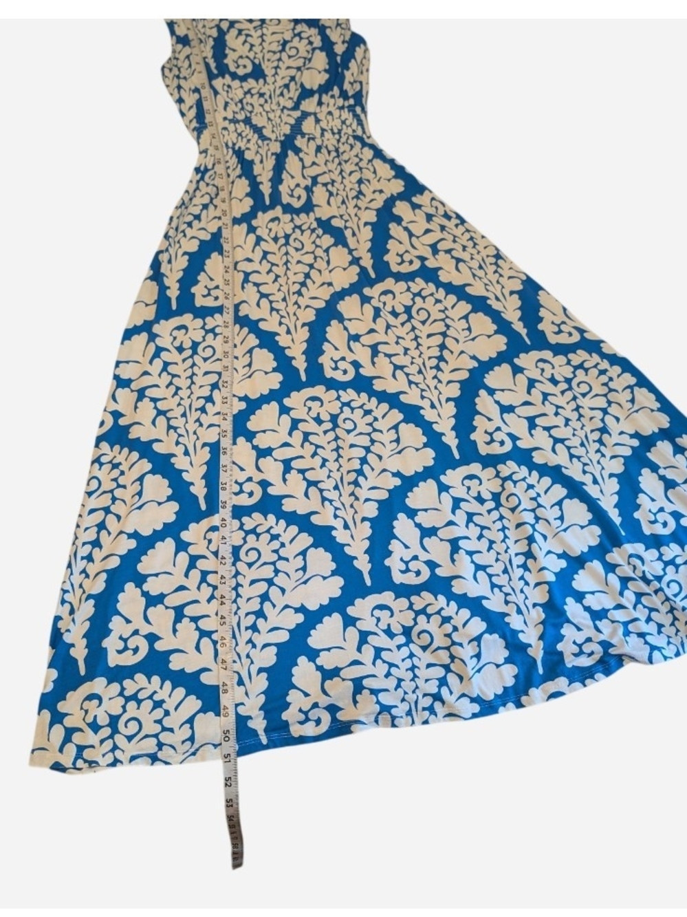 Pre-owned Boden Paloma Jersey Maxi Blue maxi Dress Size 0 - Picture 5 of 12